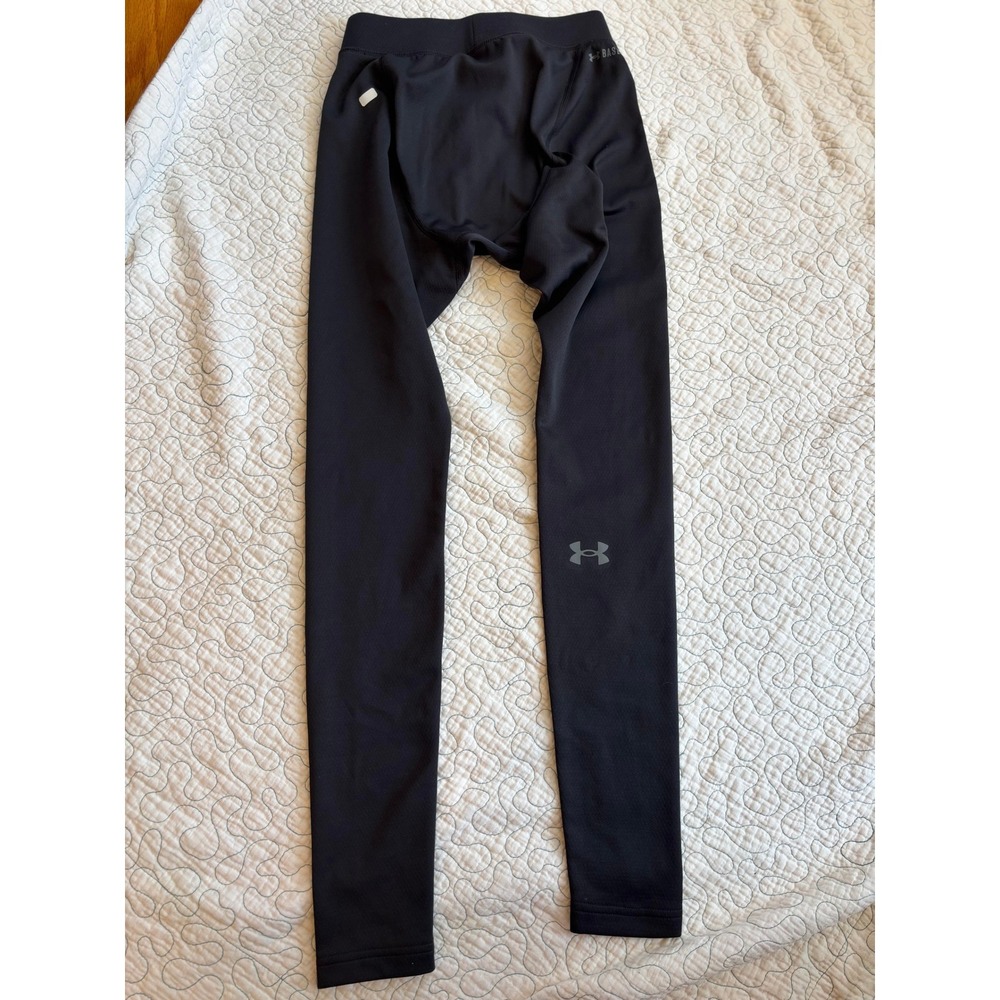Under Armour Mens ColdGear Base 3.0 Thermal Leggings Black Fitted Small‎ NWOT